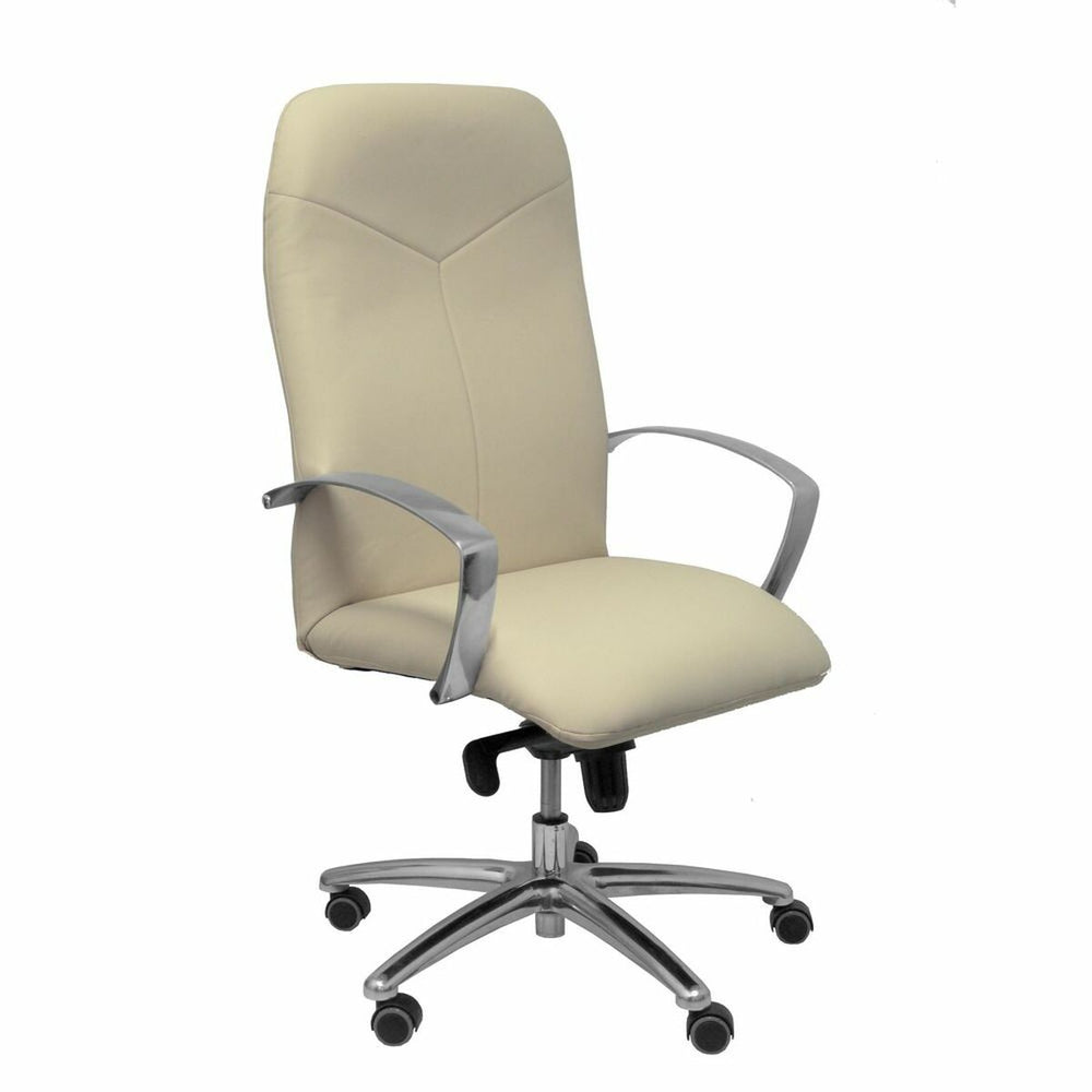 Poltrona da Ufficio Caudete similpiel Piqueras y Crespo 5DBSP02 Bianco Crema