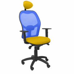 Silla de Oficina con Cabecero Jorquera  Piqueras y Crespo ALI100C Amarillo