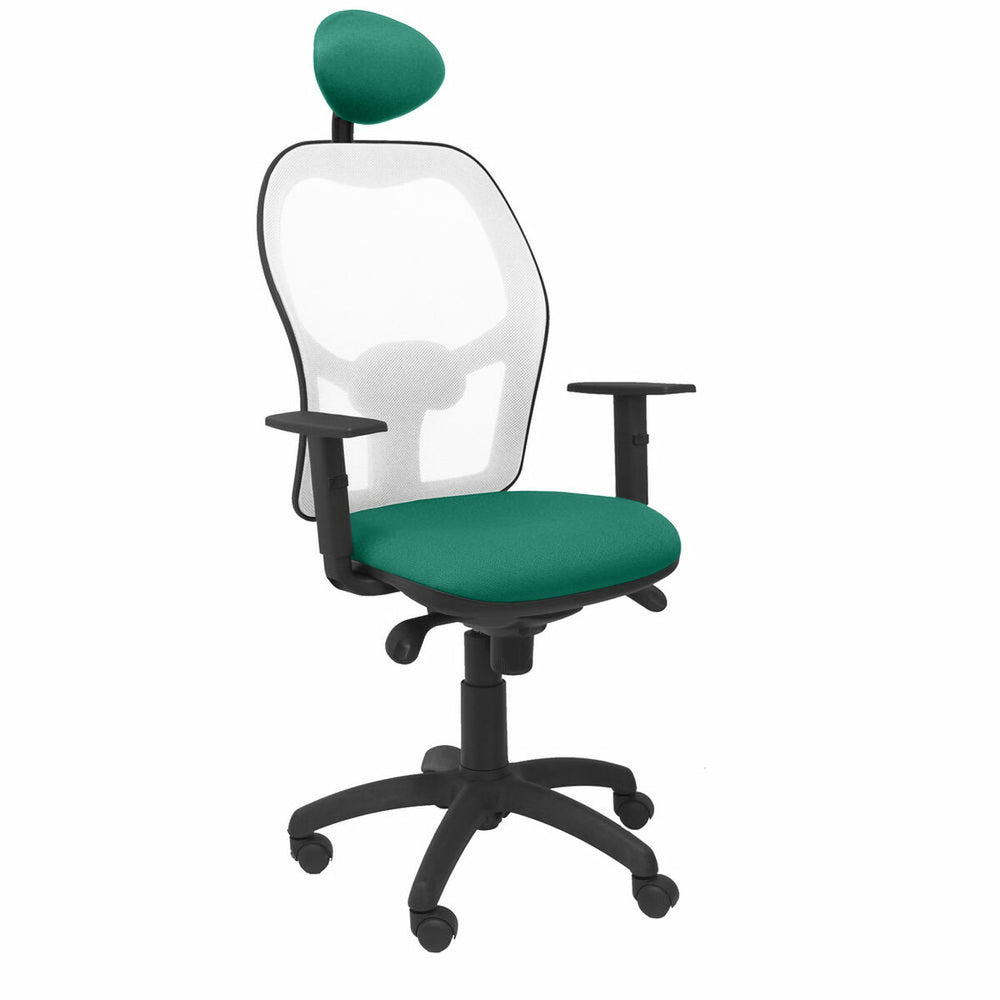 Silla de Oficina con Cabecero Jorquera Piqueras y Crespo ALI456C Verde Esmeralda