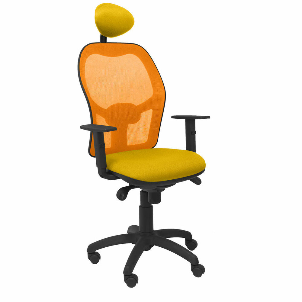 Office Chair with Headrest Jorquera Piqueras y Crespo ALI100C Yellow