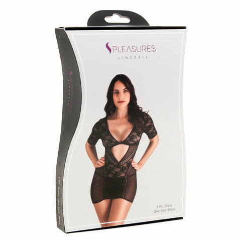 Vestito S Pleasures Nero (Taglia unica)
