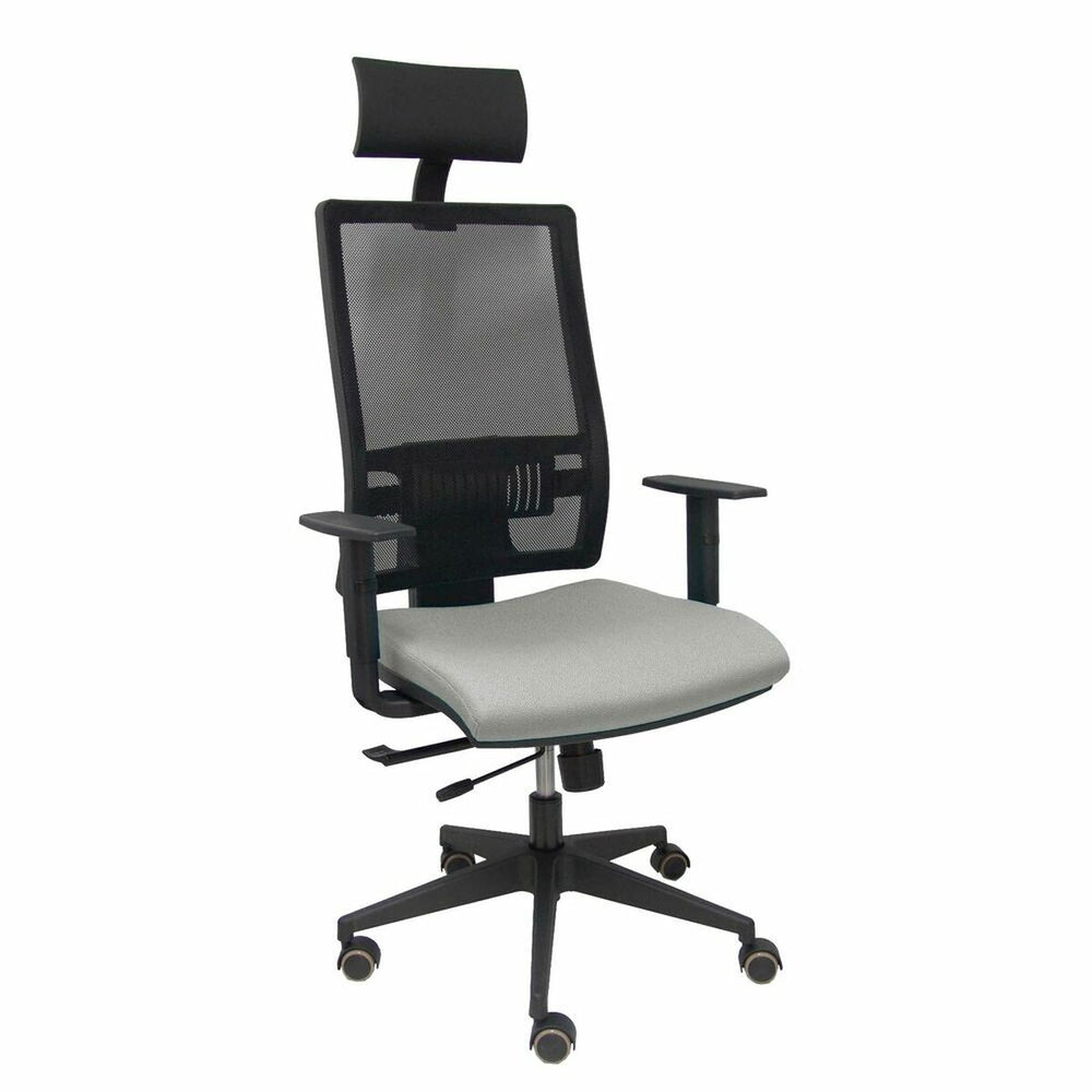 Sedia Ufficio con Poggiatesta Piqueras y Crespo B10CRPC Grigio chiaro