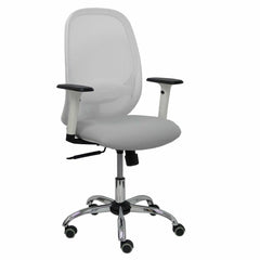 Sedia da Ufficio Piqueras y Crespo 354CRRP Bianco Grigio chiaro Con braccioli