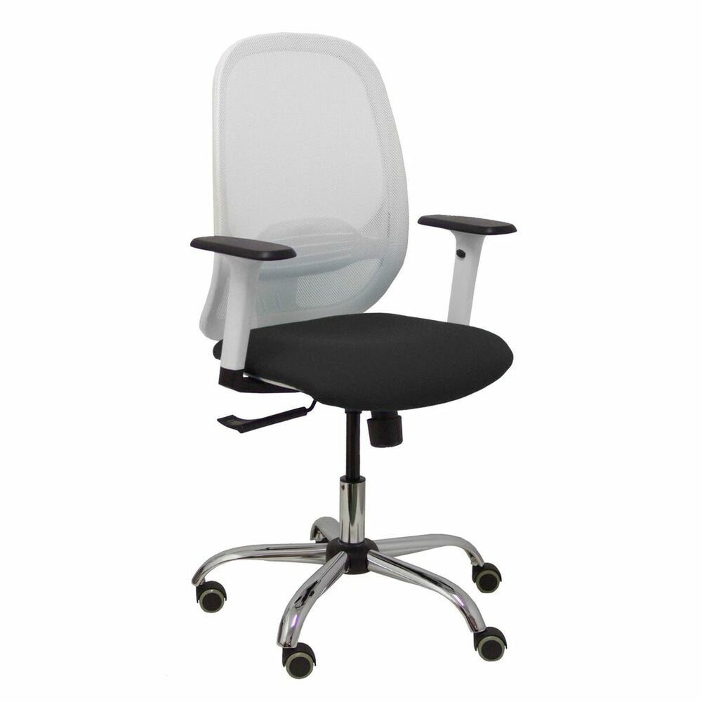 Sedia da Ufficio Piqueras y Crespo 354CRRP Bianco Nero Con braccioli