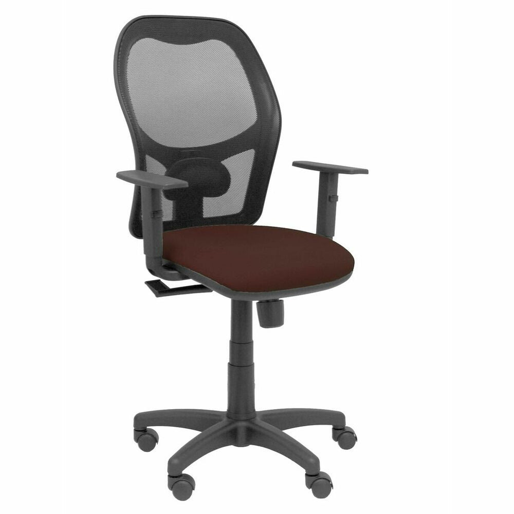 Silla de Oficina Piqueras y Crespo 3B10CRN Marrón oscuro Con reposabrazos