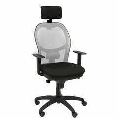 Sedia Ufficio con Poggiatesta Piqueras y Crespo 10CRNCR Nero Grigio