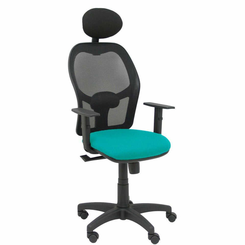 Office Chair with Headrest Piqueras y Crespo B10CRNC Turquoise Turquoise Green