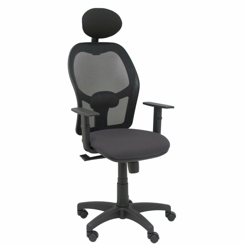 Sedia Ufficio con Poggiatesta Piqueras y Crespo B10CRNC Grigio scuro