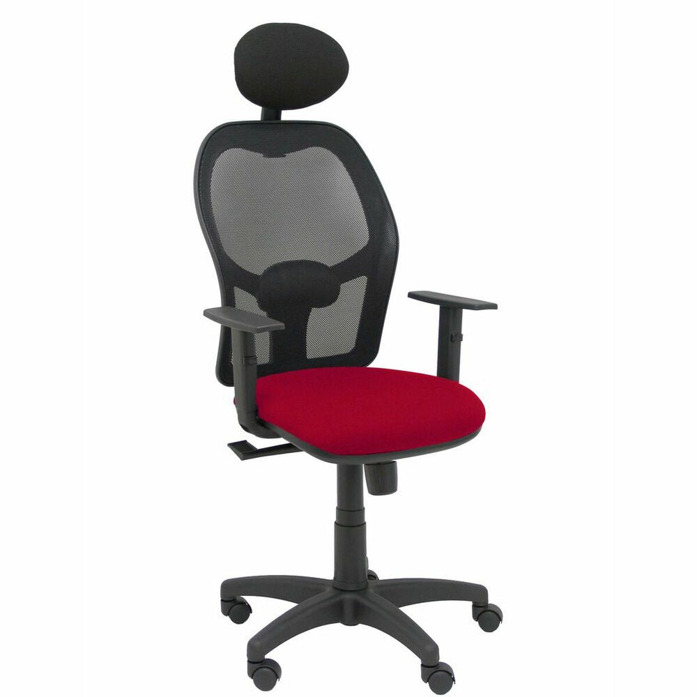 Sedia Ufficio con Poggiatesta Piqueras y Crespo B10CRNC Rosso Granato