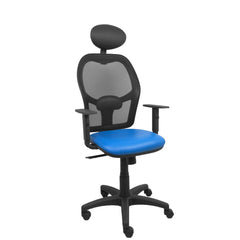 Office Chair with Headrest Piqueras y Crespo B10CRNC Blue