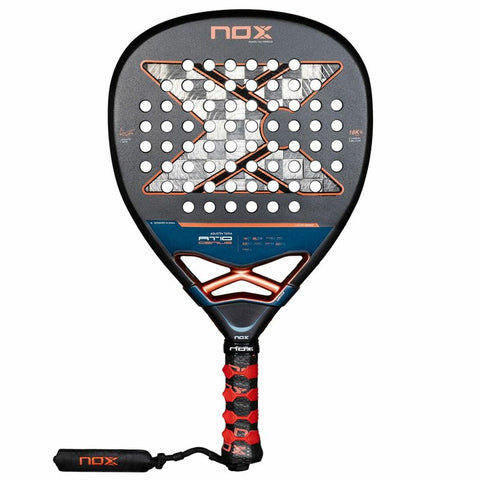 Racchetta da Padel Nox Nox AT10 Genius Attack 18K Alum Grigio scuro Fibra di carbonio EVA