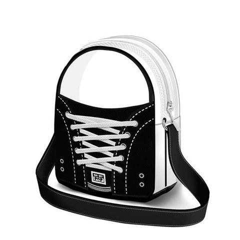 Bolso de Mano Oh My Pop! Zapatilla Negro