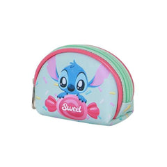 Portamonete Stitch Azzurro 12 x 4,5 cm