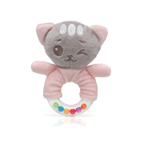 Sonajero Gato 18 cm Rosa