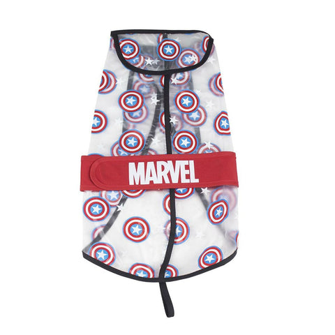 Impermeabile per Cani The Avengers Rosso Trasparente M