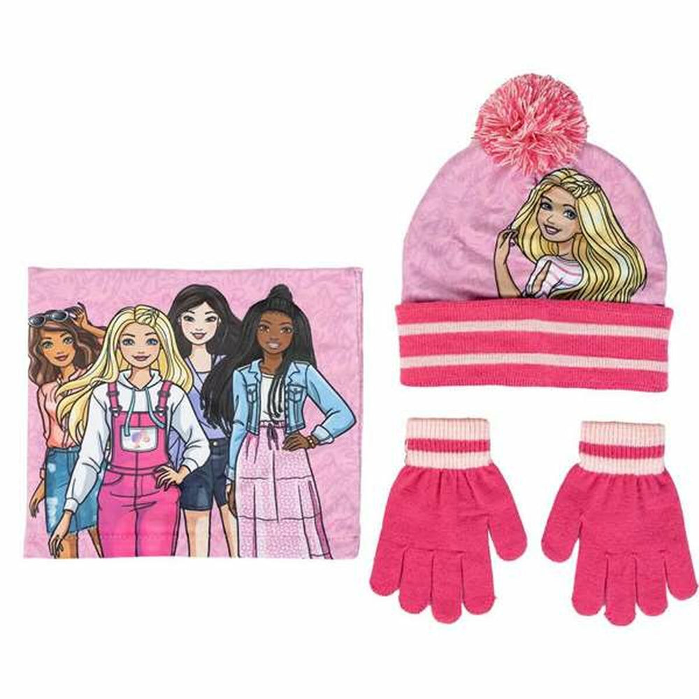 Berretto, Sciarpa e Guanti Barbie 2-8 Anni