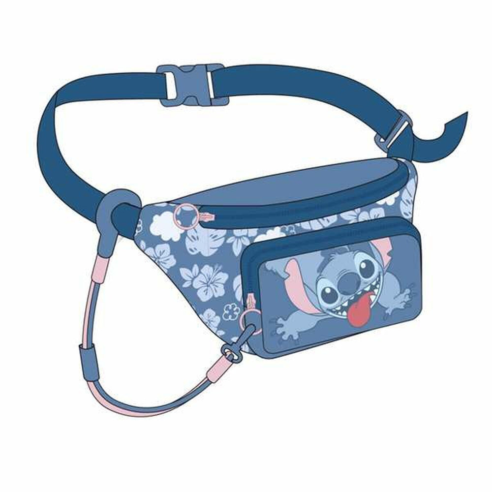 Marsupio Stitch Azzurro 25,0 x 11,0 x 1,6 cm