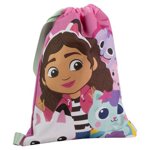 Bolsa Mochila con Cuerdas Gabby's Dollhouse Rosa 27,0 x 33,0 x 1,0 cm