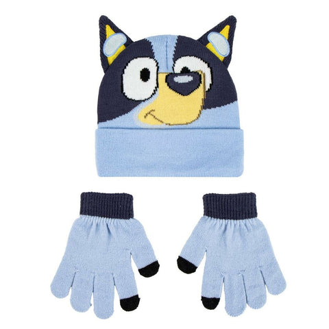 Berretto e Guanti Bluey Azzurro
