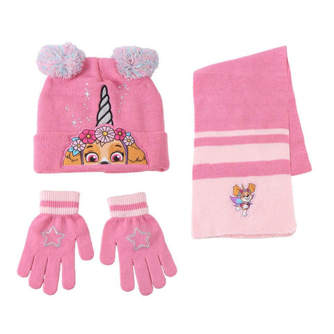 Hat, Scarf and Gloves The Paw Patrol Pink 3 Pieces