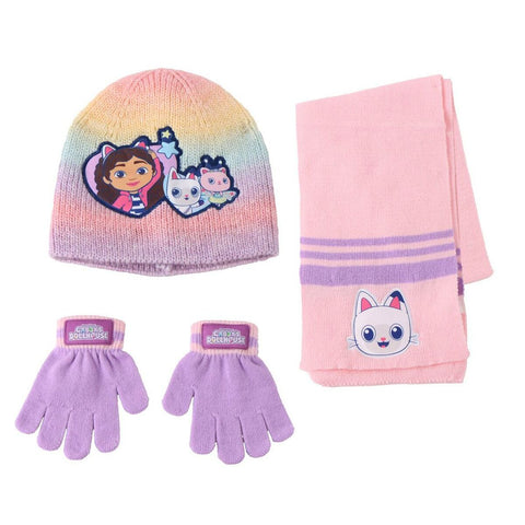 Berretto, Sciarpa e Guanti Gabby's Dollhouse Multicolore 3 Pezzi