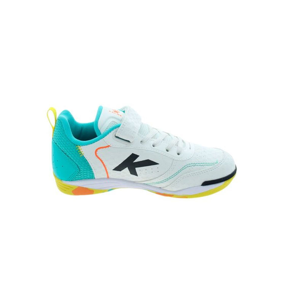 Scarpe da Calcio a 5 per Bambini Kelme Goleiro Elastic Indoor Bianco
