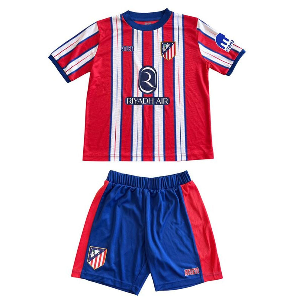 Set di Attrezzatura da Calcio per Bambini Atlético Madrid Home 24/25 Rosso