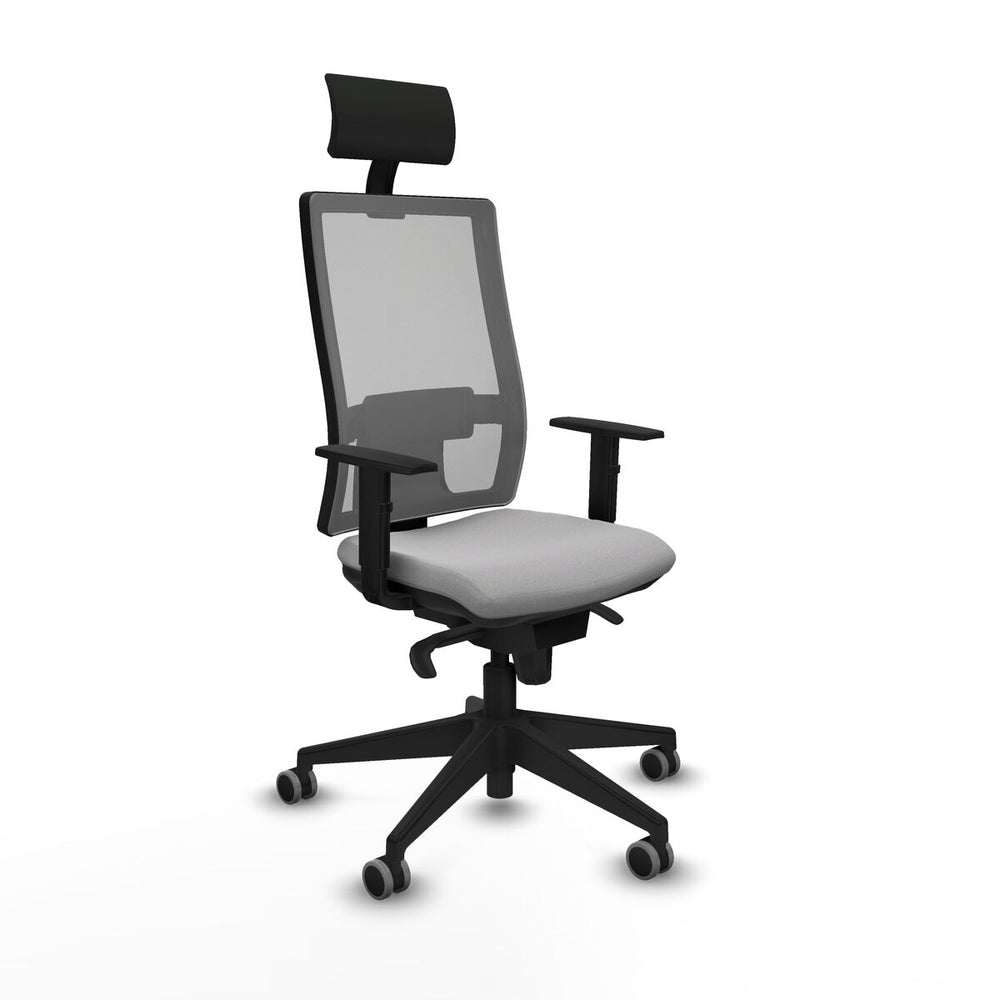 Sedia Ufficio con Poggiatesta Piqueras y Crespo 1D066G1 Grigio chiaro