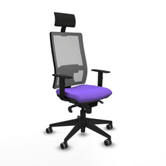 Sedia Ufficio con Poggiatesta Piqueras y Crespo 1D066G1 Lilla