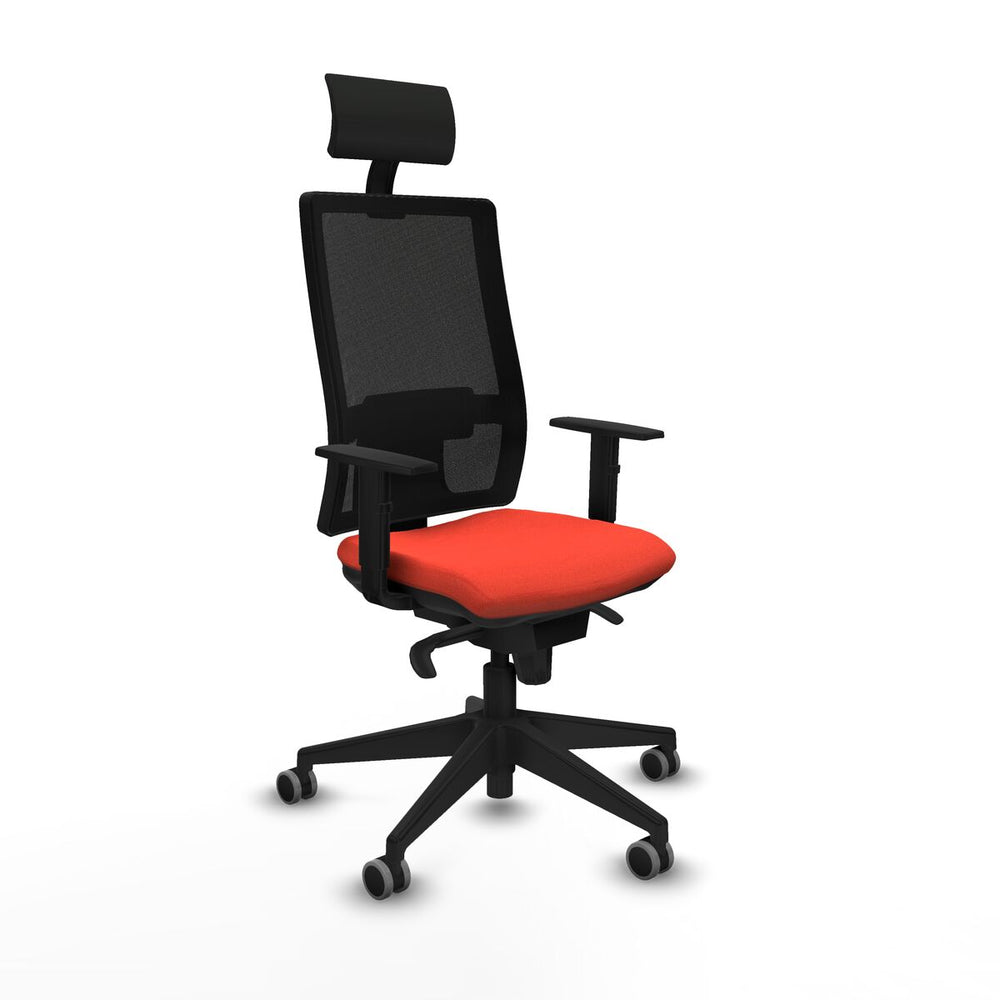 Sedia Ufficio con Poggiatesta Piqueras y Crespo 1D066G1 Arancione scuro