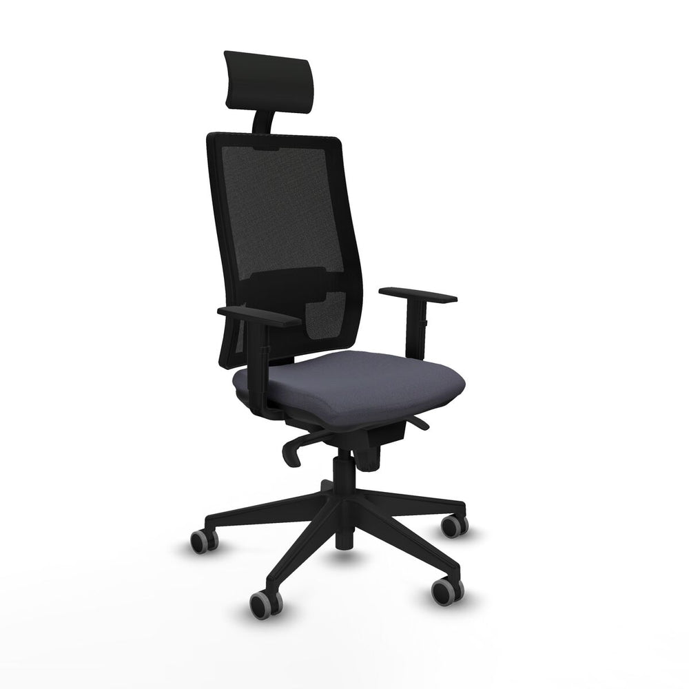 Sedia Ufficio con Poggiatesta Piqueras y Crespo 1D066G1 Grigio scuro