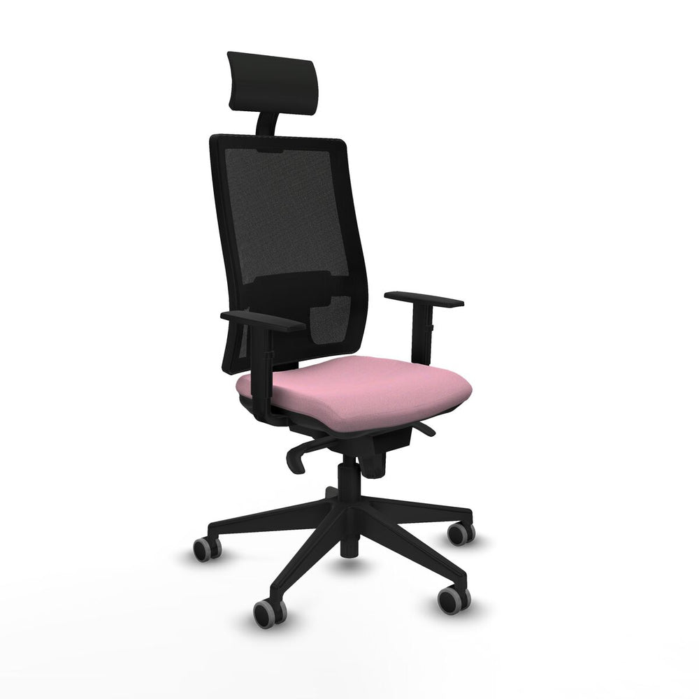 Sedia Ufficio con Poggiatesta Piqueras y Crespo 1D066G1 Rosa