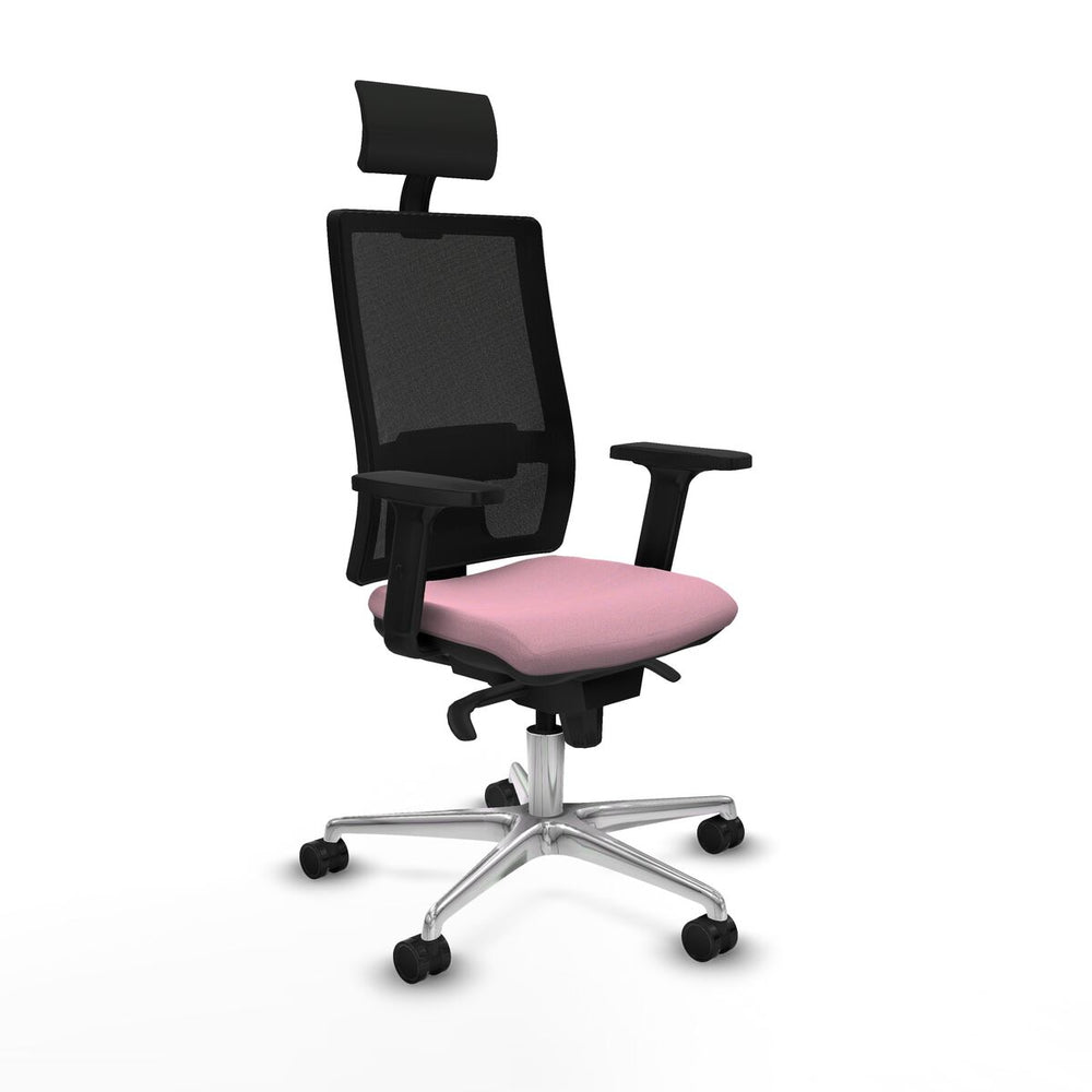 Sedia Ufficio con Poggiatesta Piqueras y Crespo 2D086N1 Rosa
