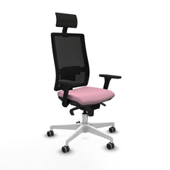 Sedia Ufficio con Poggiatesta Piqueras y Crespo 3D026G1 Rosa