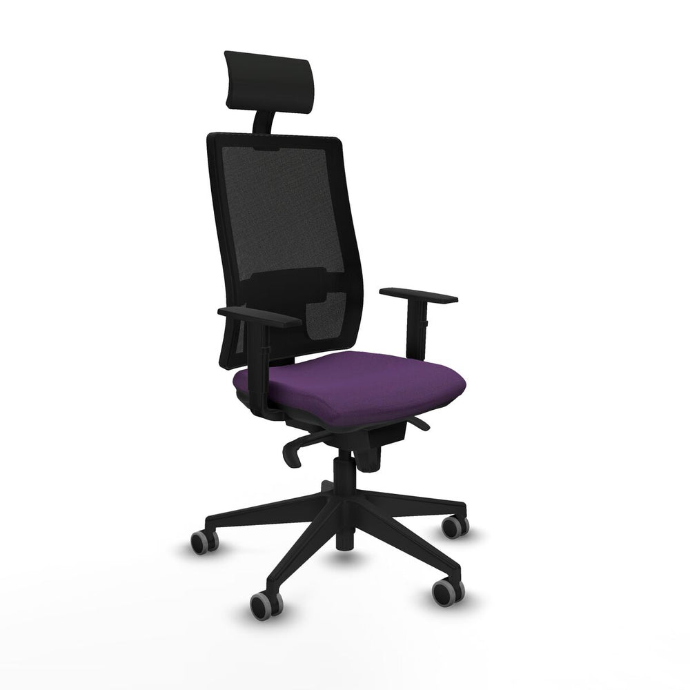 Sedia Ufficio con Poggiatesta Piqueras y Crespo 1D066G1 Viola