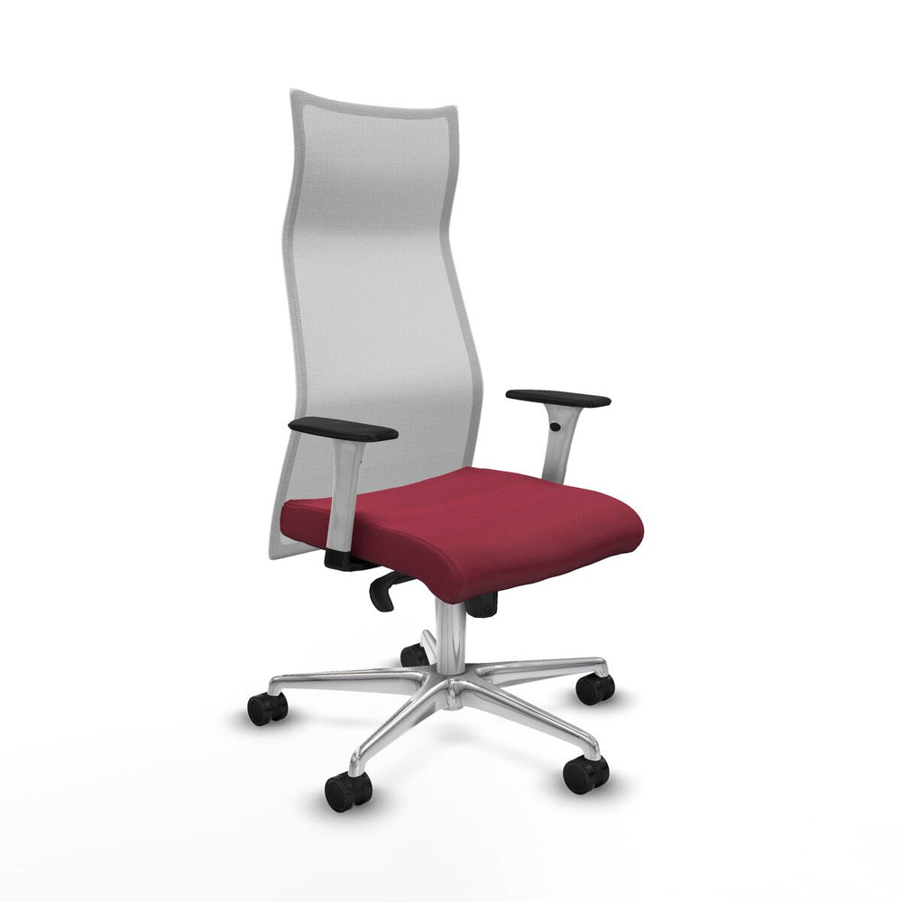 Sedia da Ufficio Piqueras y Crespo B1B086N Rosso Granato