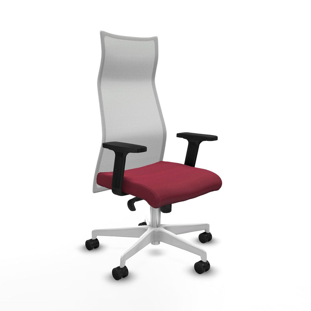 Sedia da Ufficio Piqueras y Crespo B2D026N Rosso Granato