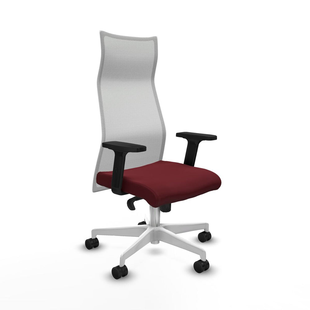 Sedia da Ufficio Piqueras y Crespo B2D026N Rosso Granato