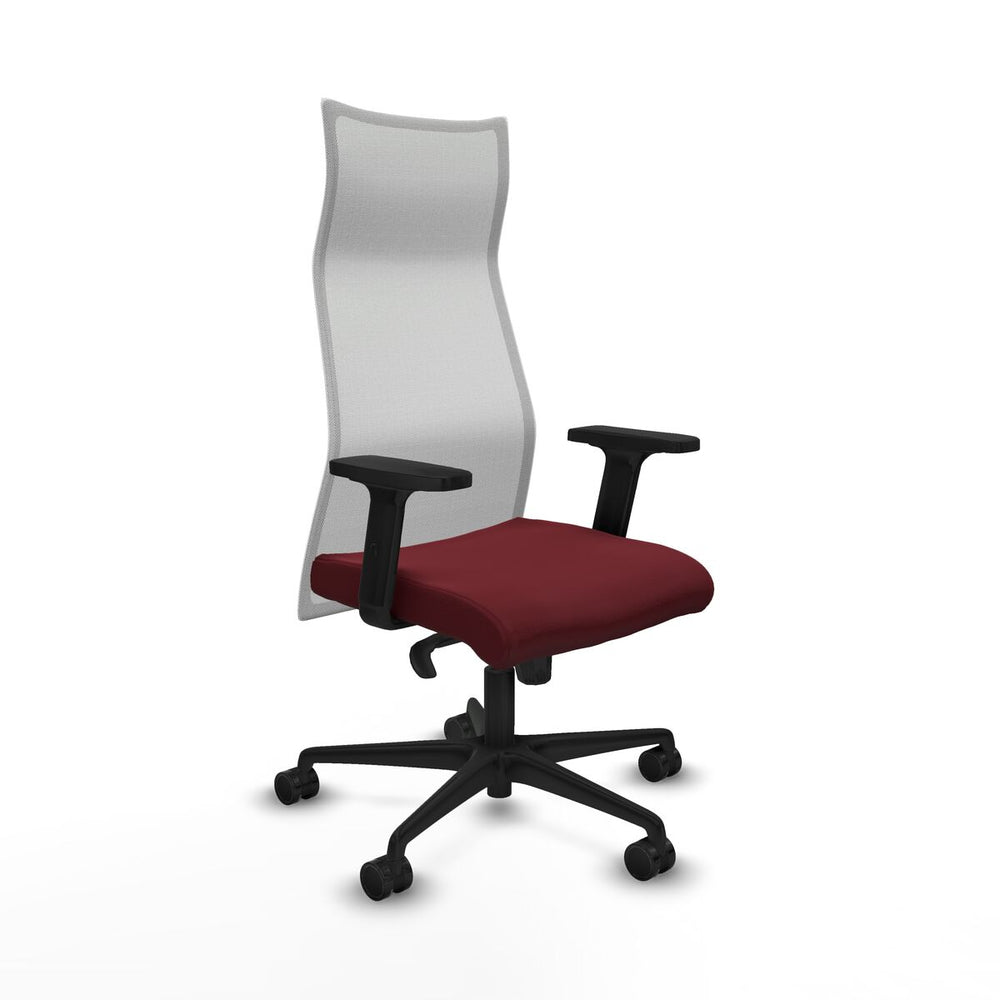 Sedia da Ufficio Piqueras y Crespo B2D036N Rosso Granato