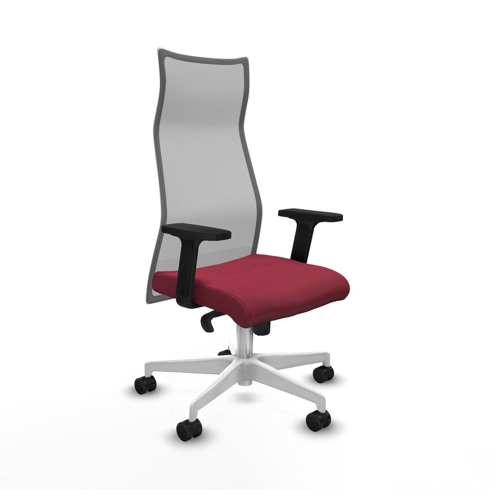 Sedia da Ufficio Piqueras y Crespo B2D026N Rosso Granato
