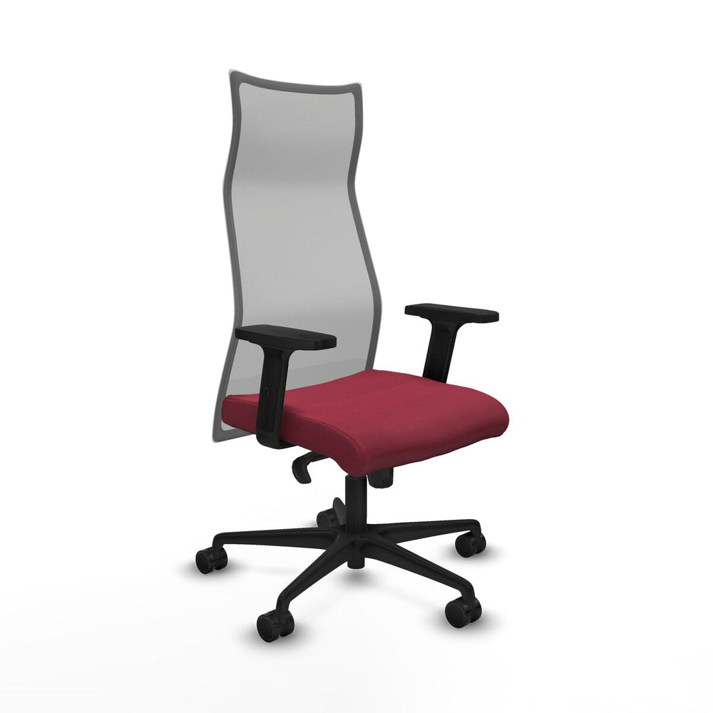 Sedia da Ufficio Piqueras y Crespo B2D036N Rosso Granato