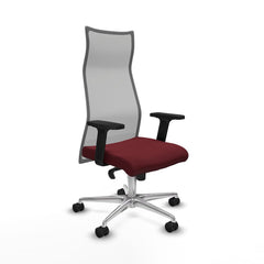Sedia da Ufficio Piqueras y Crespo B2D086N Rosso Granato