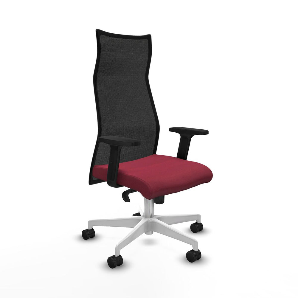 Poltrona da Ufficio Piqueras y Crespo B2D026N Rosso Granato