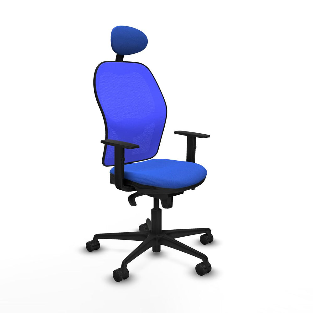 Sedia Ufficio con Poggiatesta Jorquera Piqueras y Crespo 1D036N1 Azzurro