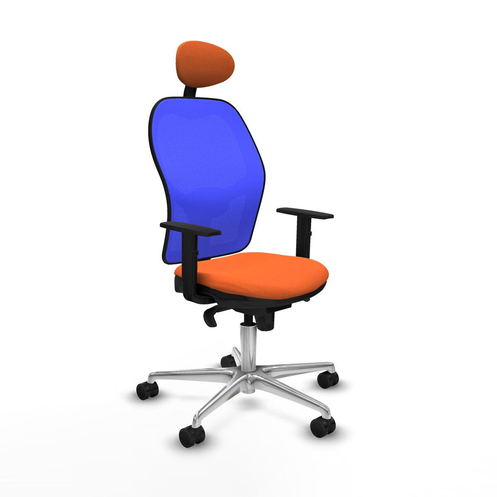 Sedia Ufficio con Poggiatesta Jorquera Piqueras y Crespo 1D086N1 Arancio