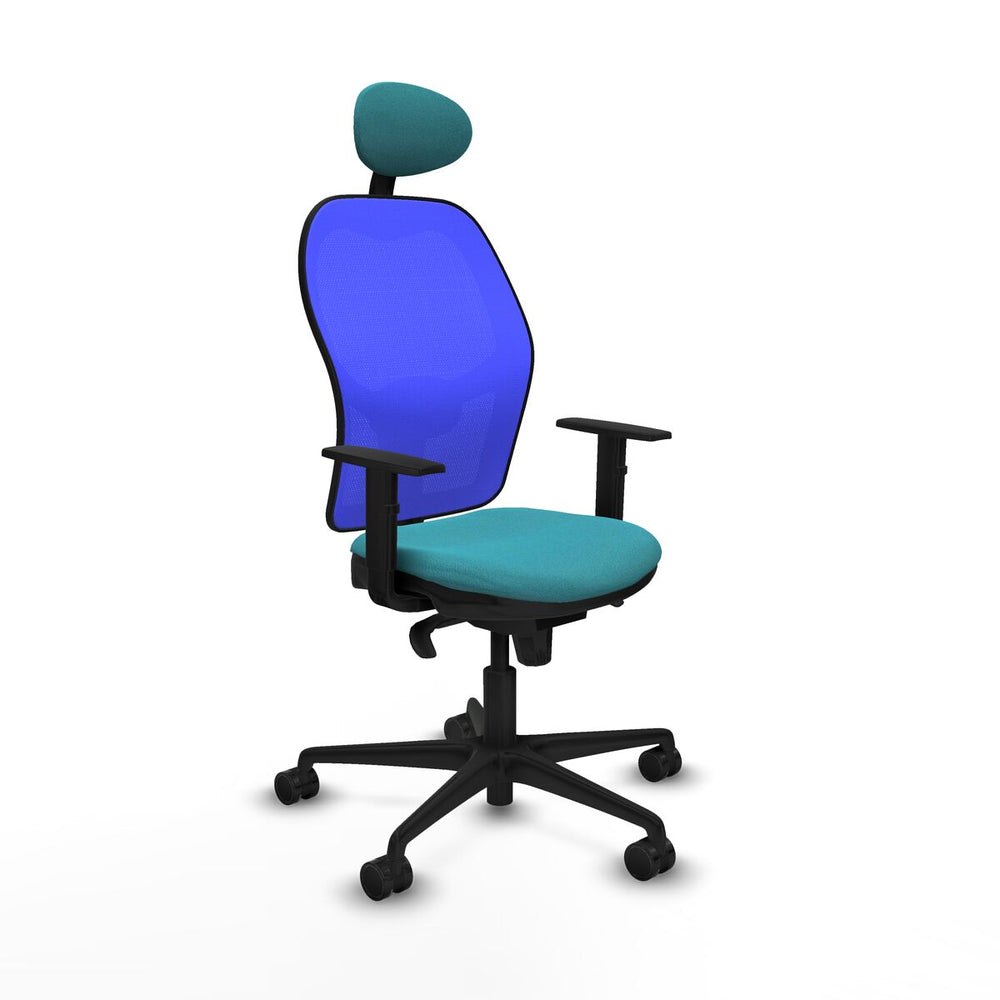 Office Chair with Headrest Jorquera Piqueras y Crespo 1D036N1 Turquoise