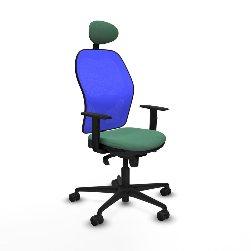 Sedia Ufficio con Poggiatesta Jorquera Piqueras y Crespo 1D036N1 Verde Smeraldo