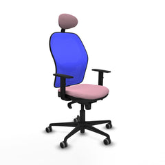 Sedia Ufficio con Poggiatesta Jorquera Piqueras y Crespo 1D036G1 Rosa