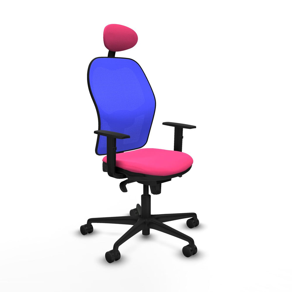 Office Chair with Headrest Jorquera Piqueras y Crespo 1D036N1 Pink