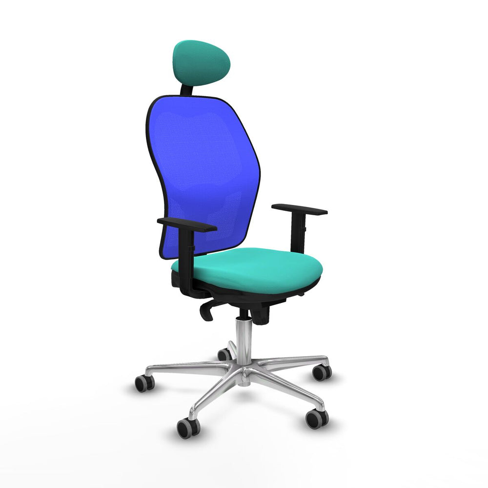 Silla de Oficina con Cabecero Jorquera Piqueras y Crespo 1D086G1 Turquesa
